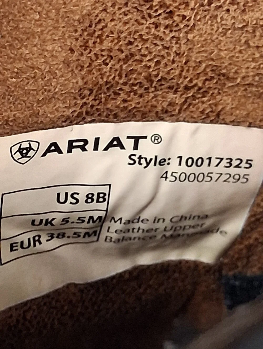 Ariat Darlin Short Western Ankle Boots Size 8B Black Almond Toe Side Zip Cowgirl